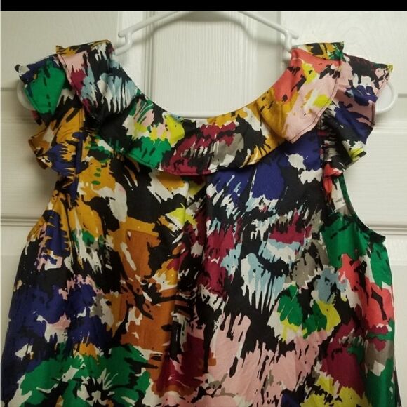 J CREW SILK Flutter Sleeve Floral Top - Picture 8 of 13